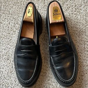 Alden Men's Black Leather Loafers | Size 10